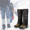 Summer spats, hiking spats, winter hiking, waterproof long spats URK-222 Black