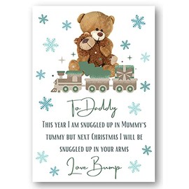 Second Ave Merry Christmas Daddy Love from the Bump Xmas Holiday Festive Greetings Card