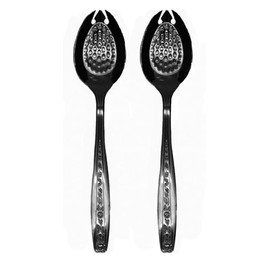 eve-mode RT 18-0 Petite Rose Line Strawberry Spoon, Total Length 5.0 inches (129 mm), Set of 2, Made in Japan