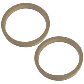 AERZETIX - C52043 - Set of 2 Adapters/Brackets/Universal Speaker Rings Ø165mm - Ø166xØ144x22mm - Spacer/Ring Made of MDF for Speakers/Car/Vehicle/Sound Systems