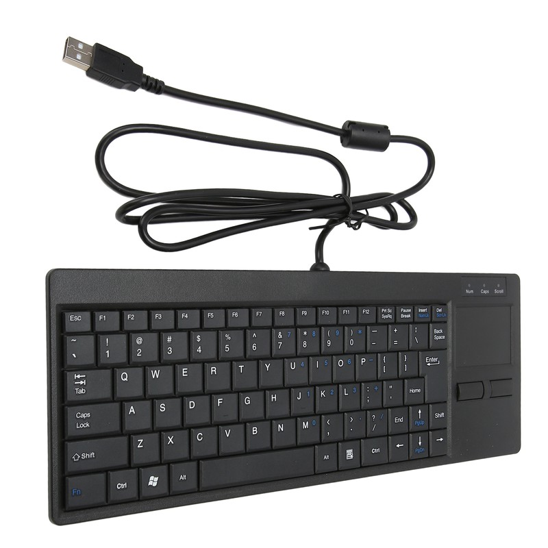 Industrial Keyboard Touchpad Wired Connection X Scissor Foot Plug and