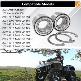 BIGLKNM 2PCS ATV Wheel Bearing Compatible with Arctic Cat 250 300 350 366 400 425 450 500 650 H1 700 1000, Heavy Duty Wheel Bearing (30x55x32mm) OEM# 1402-027 1402-809 0423-423