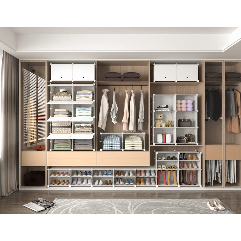 HOMIDEC Shoe Rack, 6 Tier Shoe Storage Cabinet 24 Pair