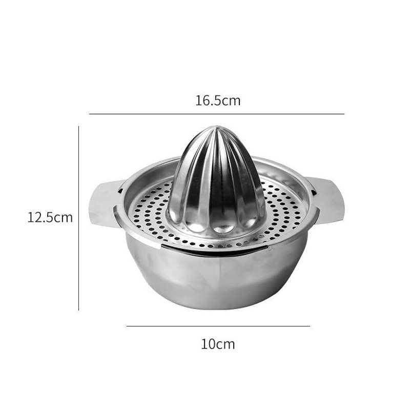 Manual Stainless Steel Citrus Juicer 400 ml - For Lemons,