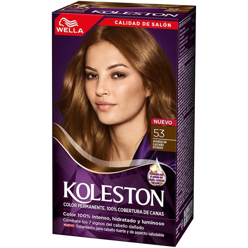 Koleston Tinte Permanente 53 Atardecer Castaño Dorado