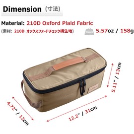 Azarxis - Bolsa organizadora de utensilios de cocina de viaje, bolsa de almacenamiento portátil para objetos pequeños, para guardar cubiertos, accesorios digitales, cosméticos, brochas de maquillaje (verde oscuro)