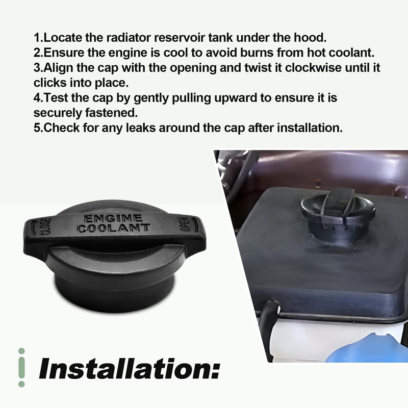 Coolant Reservoir Cap Compatible with 2015-2024 Hyundai Genesis G80 G90