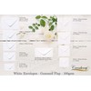20 White Envelopes. C5, C6, C7, DL, 6.5x6.5, 6x6, 5x7,
