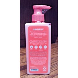 Scent Happy Summer Berry Raspberry+ Strawberry Body Lotion-Shea Butter- New  J28