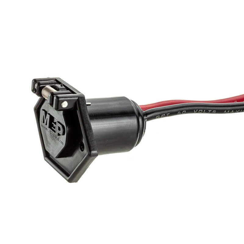 MotorGuide 8M4000954 Trolling Motor Power Receptacle, 2-Prong 12V, 24V or