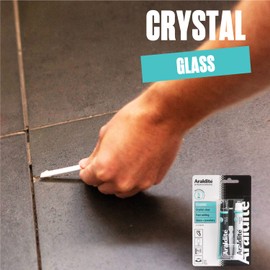 Araldite Clear Epoxy Adhesive 5 Minute Fast Setting 2-Part Epoxy Glue. Solvent-Free Professional Grade Strength for Invisible Joins. Clear Resin for Glass and Jewellery. Crystal Clear, 2 x 15ml