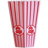 West5Products Striped Plastic Popcorn Holder Tub