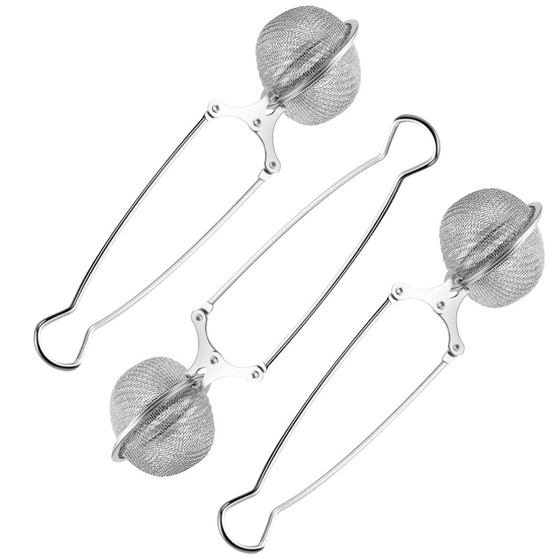 Snap Ball Tea Strainer, Exptolii 3 Pack Stainless Steel Tea