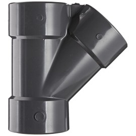 Spears 875 Series PVC Pipe Fitting, Wye, Schedule 80, 2" Socket