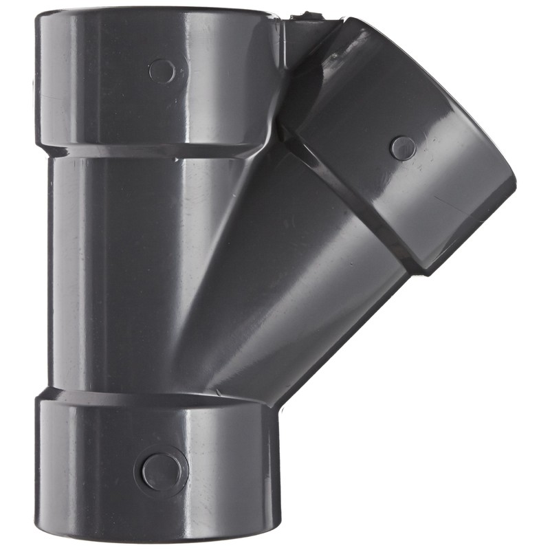 Spears 875 Series PVC Pipe Fitting, Wye, Schedule 80, 2"