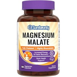 Malato de magnesio, 230 mg de magnesio elemental por ración, totalmente quelado, máxima absorción y biodisponibilidad, sin OMG, energía, recuperación