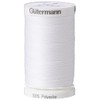 Gutermann White 500mtr/547yd Sew-All Polyester Thread, 5.5x3.5x3.5 cm