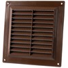 150 x 150 mm Brown Plastic Ventilation Grille – Exhaust