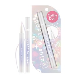 CathyDoll Shake Shine Eyeliner/Glitter Eyeliner Liquid Eyeliner [Multi-Use] Tear Bag, Glitter, Liquid Eye Shadow, Glitter, Highlights: 01 Silver Dance