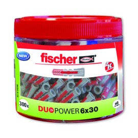 Fischer Duopower 553306 Dowels 6 x 30 Pack of 300