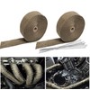 MORECP Titanium Exhaust Heat Wrap, 2 Roll 2" x 50',