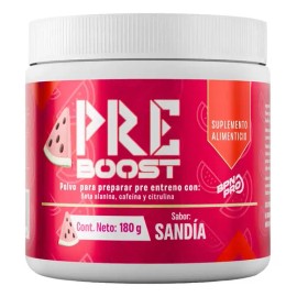 Pre Entreno Energía Pre Workout Cafeina Citrulina Beta Alanina Sabor Sandia Polvo  Suplemento Hombre Mujer  PRE BOOST BPN PRO                         
