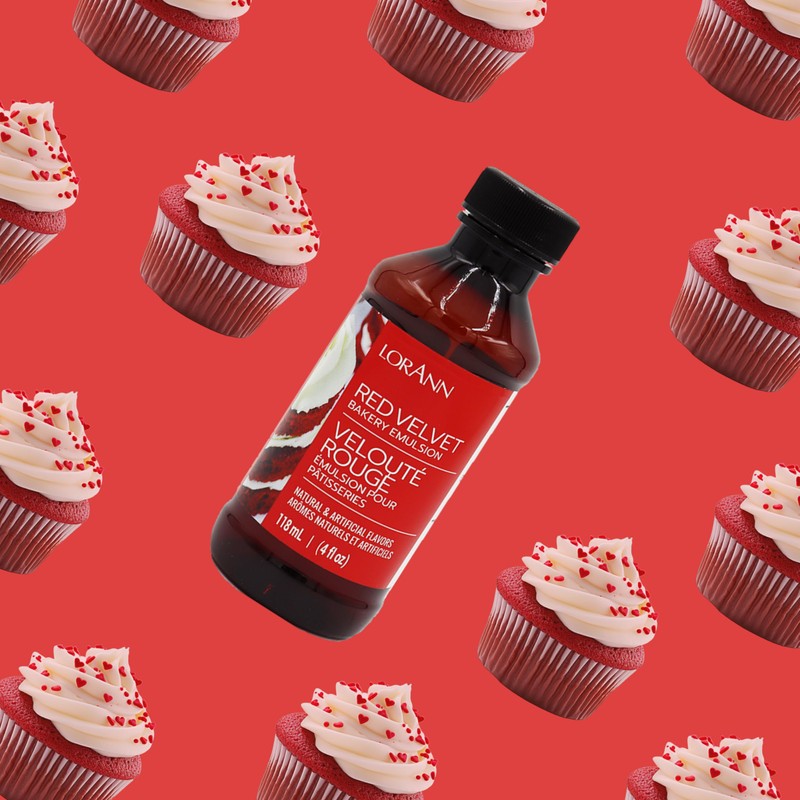 LorAnn Oils Red Velvet Bakery Emulsion: True Essence, Ideal for