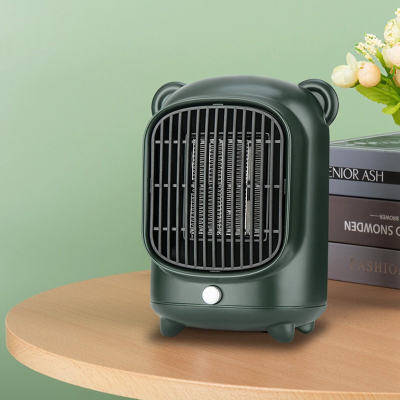 Space Heater Fast Quiet Heating Green Portable Mini Desktop Electric
