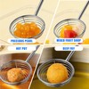 TOATELU Pack of 10 Fondue Sieves, Stainless Steel, Fine Mesh