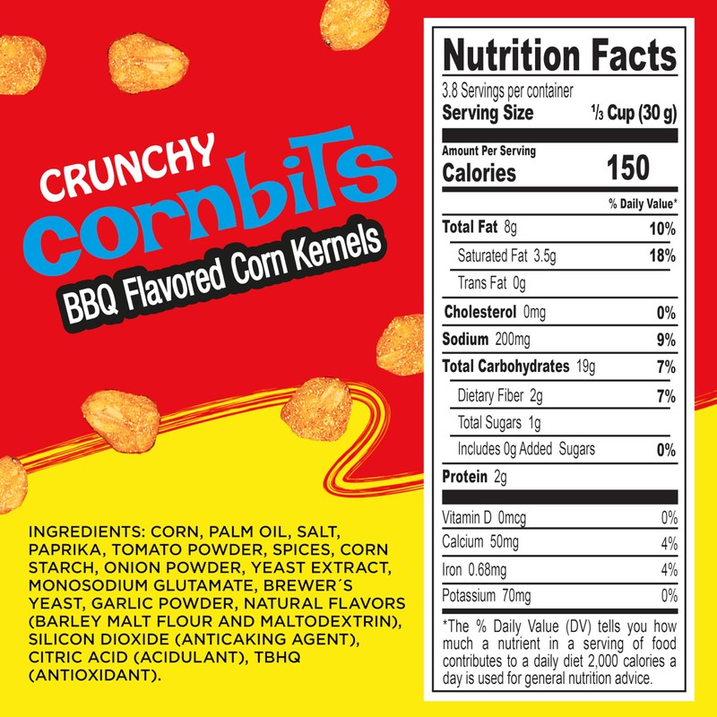 Diana Elotitos Crunchy Corn Kernel Snacks, Original BBQ Flavor, 4.05