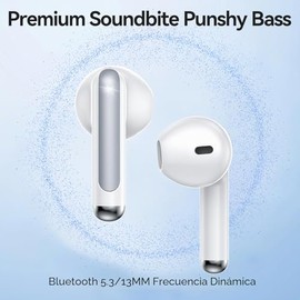 Auriculares inalámbricos, auriculares Bluetooth 5.4 estéreo de alta fidelidad con 4 micrófonos HD, auriculares Bluetooth de 50 horas con pantalla LED 
