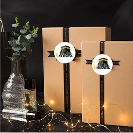 CRAWPROP White Omra Mubarak Stickers Islamic Muslim Ramadan Supplies Eid Party Decorations(Pack of 96)