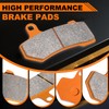 ALLIE ZENG High-Performance Motorcycle Brake Pads - Carbon Fiber, Low