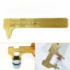 100mm (3.94in) Easy Sliding Gauge Brass Vernier Caliper Ruler Measuring