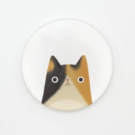 All for Love - Ceramic Cat Coasters for Drinks – Round 3 Piece Coaster Set with Absorbent Ceramic Stone and Cork Base - Absorbent for Table, Desk and Bar