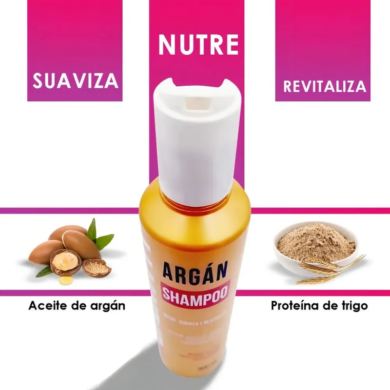 Shampoo De Argan Hidratante Para Cabello Nefertiti 300ml