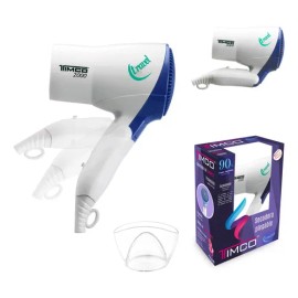 Secadora Cabello Plegable Pviaje Iones Timco Tra-2000 Color Blanco                                                                                    