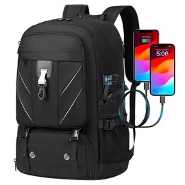 CIMALAY 18.4 Inch Travel Backpack, 80L Water Resistant Backpacks with Shoe Compartment,College Travel Daypack Anti Theft with USB Charging Port,Extra Large Backpack for Men to Travel Work Business - size: 18.4 inch(80L-Upgraded)