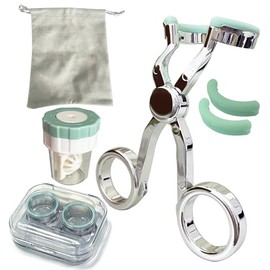 Howinn Contact Lenses Wearing Aids, Contact Lens Applicator Tool Eye Contact Removal Tweezers, Scleral Lens Inserter, Contact Lens Case, Contact Lens Eyelid Wearingtool for Travel