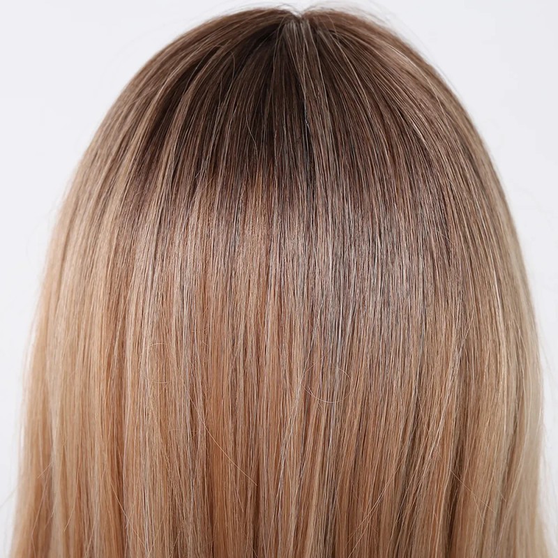 Pelucas De Mujer Dama Larga Y Ondulada Rubio Cabello Natural