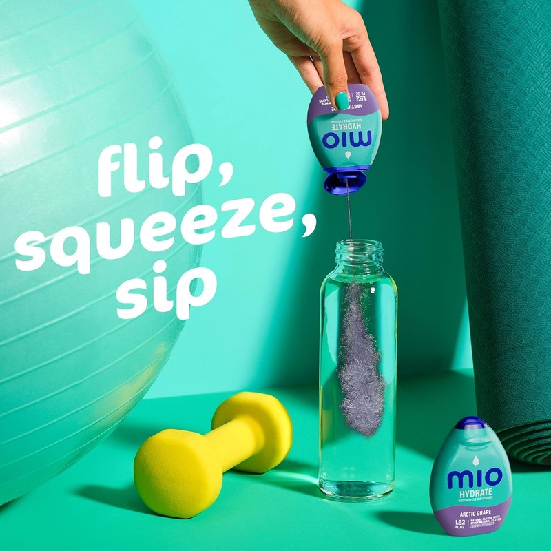 Mio Sport Liquid Water Enhancer, Arctic Grape (2 ct) +