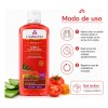 Shampoo Sabila Y Jitomate Para Cabello 550 Ml Cuarzo Natural
