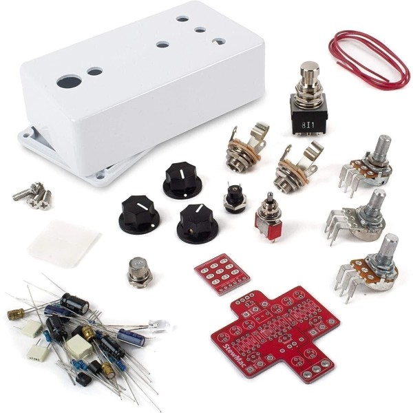 StewMac Fan Tremolo Pedal Kit, With White Enclosure