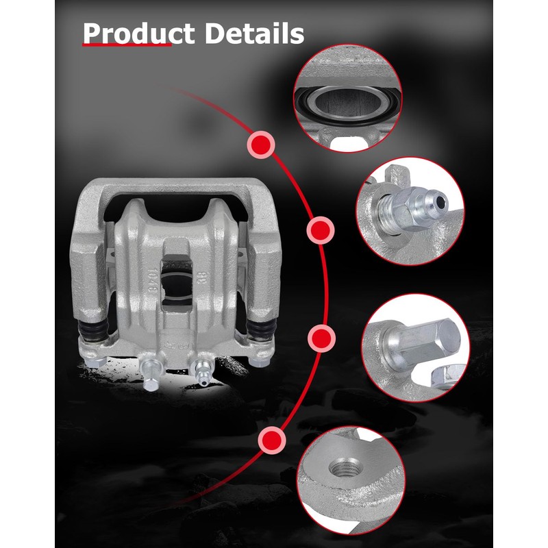 cciyu 19B2911 19B2910 Rear Left & Right Brake Calipers With