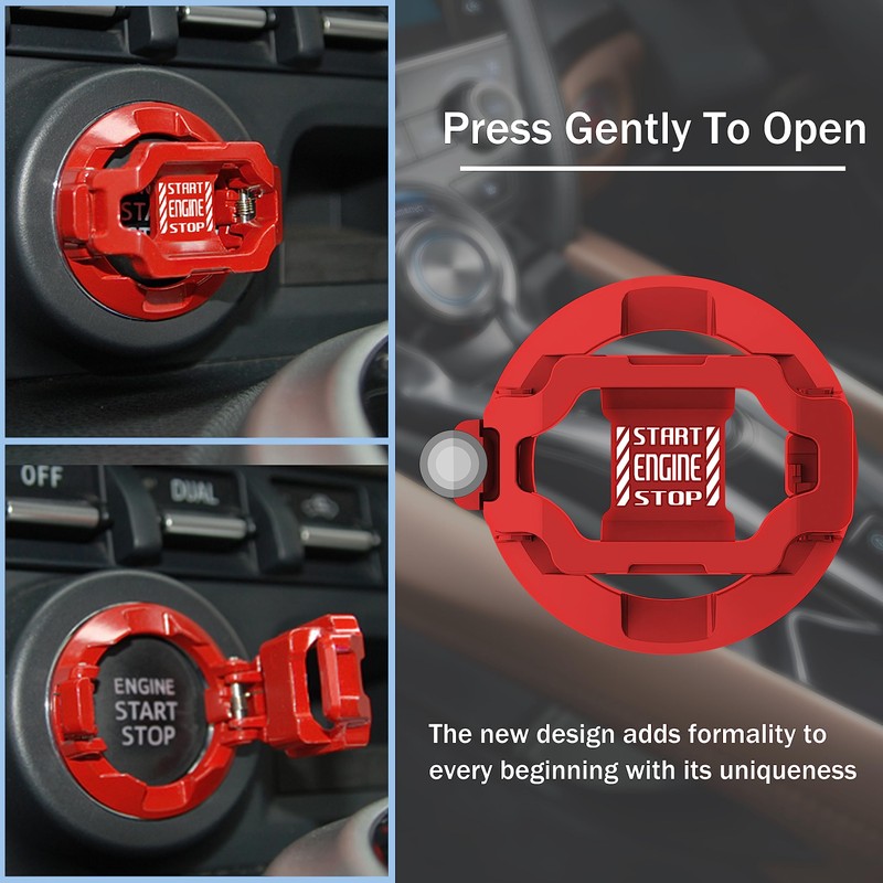 ERARISE Cubierta de botón de arranque para coche, cubierta de