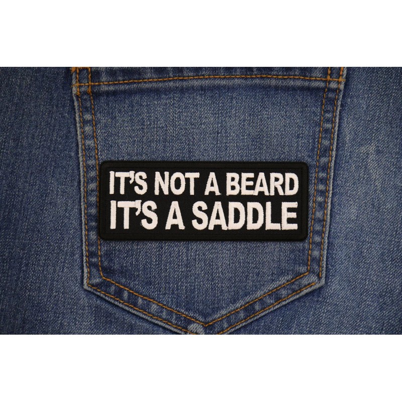 Ivamis It's a Beard it's a Saddle Patch- 4x1.5 inch