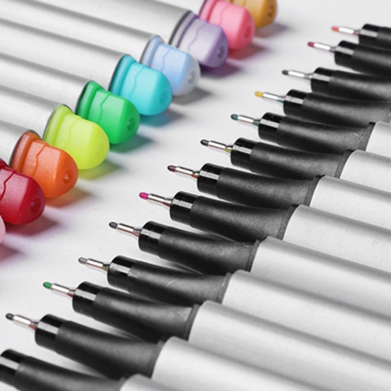 SKYGLORY Fineliner Colour Pens Set, Fine Tip Markers for Adult