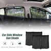 sourcingmap 2pcs Car Foldable SunShade Side Window Nylon Mesh Curtain