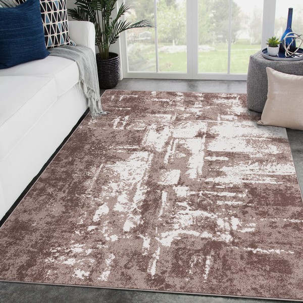 LUXE WEAVERS Hampstead Abstract Area Rug - Medium Pile, Modern