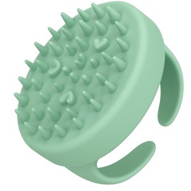 SILKLE Anti-Cellulite Silicone Massager Brush - Deep Tissue Body Scrubber for Cellulite Remover, Skin Firming & Lymphatic Drainage - Exfoliating Massage Tool with Grip Handle for Legs & Body - Green